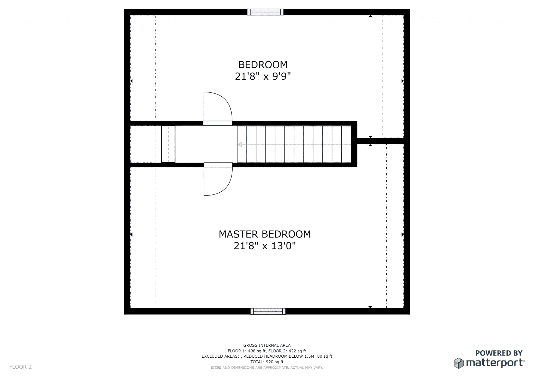 David Floor Plan, Upstairs